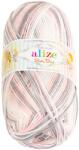 BELLATEX Baby Best Batik 100 g - 6664 rózsaszín, szürke, fehér (13853)