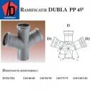 NIKE Plast Ramificatie dubla PP110/75/75/45gr