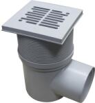 VALROM Sifon terasă polipropilenă VALROM Easy Kit grătar polipropilenă 150x150 mm ieșire orizontală Ø 110 mm înălțime reglabilă (17050150110)