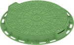 Vodaland Capac rotund VODALAND din polipropilenă PL600 A15 Ø 800 mm 80 mm verde (35288-22)