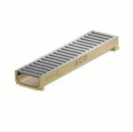 ACO Rigolă beton cu polimeri ACO Euroline 500x120x60 mm grătar oțel zincat scurgere orizontală Ø 60 mm A 15 trafic pietonal (449788)