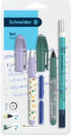 Schneider Set stilou + roller Schneider Zippi + pic Corry + 2 rezerve/blister, 2026-2027, Mov/Verde (4137_RV)