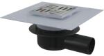 Alca Sifon polipropilenă terasă Komfort by Alca APV3344 grătar oțel inoxidabil 105x105 mm ieșire orizontală Ø 50mm (APV26C)