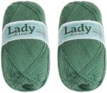 BELLATEX Lady NGM de luxe 100 g szett 2 db - 1132 mohazöld (14042)