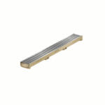 ACO Rigolă beton cu polimeri ACO Euroline 1000x120x60 mm grătar oțel zincat scurgere orizontală Ø 60 mm A 15 trafic pietonal (416922)