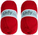 BELLATEX Lady NGM de luxe 100 g szett 2 db - 933 piros (14046)
