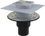 Alcadrain Sifon polipropilenă terasă Komfort by Alca APV4344 grătar oțel inoxidabil 105x105 mm ieșire verticală Ø 50/75 mm (APV4344)