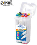S-COOL Markere cu 2 capete, 6mm-3mm, 12 cul/set - S-COOL (SC1507)