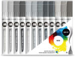 MOLOTOW Brush Pen Molotow Aqua Color Grey 12 buc/set (MLW731)