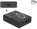 Delock USB încărcător 2 buc. USB Type-C PD + 2 buc. de tip A USB 112 W negru (41440)