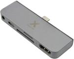 A-Solar Xtorm XC205 USB-C Hub 5-in-1 4K HDMI, USB-C, SD, microSD & 3.5 mm - мултифункционален хъб за свързване на допълнителна периферия за MacBook и устройства с USB-C (тъмносив)