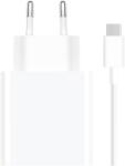 Xioami Travel USB-A Charger Combo 67W - захранване за ел. мрежа за лаптопи, смартфони и таблети с USB-A изход с технология за бързо зареждане и USB-C кабел (бял)