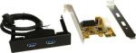 ExSys Placa PCI Express - USB 3.0 2 porturi iesire frontala ExSys (ex-11099-2)