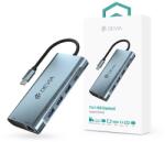DEVIA ST399992 Leopard 11in1 3xUSB/Type-C/PD/HDMI/VGA/RJ45/Card Reader/Jack Разпределителен адаптер Hub (ST399992)