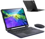 Dux Ducis Wireless Touchpad Keyboard Case - полиуретанов калъф, клавиатура, тракпад и поставка за iPad Pro 11 M1 (2021), iPad Pro 11 (2020), iPad Pro 11 (2018), iPad Air 4 (2020) (черен)