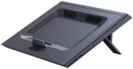 Baseus ThermoCool Heat Dissipating Laptop Stand - охлаждаща ергономична поставка с 2 вентилаторa и LED подсветка за Mac и преносими компютри (тъмносив)