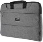 4smarts Laptop Bag Spekter - елегантна чанта за преносими компютри до 18 инча (тъмносив)