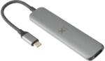 A-Solar Xtorm XC203 USB-C Hub 4-in-1 4K HDMI, USB-C & 2xUSB-A - мултифункционален хъб за свързване на допълнителна периферия за MacBook и устройства с USB-C (тъмносив)