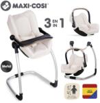 Smoby 3v1 Scaun auto și scaun MC&Q pentru păpuși bej (SM 240245)
