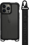 SwitchEasy Odyssey Trendy Case - удароустойчив хибриден кейс с връзка и карабинер за iPhone 13 Pro (черен)
