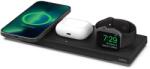 Belkin Boost Charge Pro 3-in-1 Wireless Charging Pad with MagSafe - тройна поставка (пад) за безжично зареждане за iPhone с Magsafe, Apple Watch и AirPods (черен)