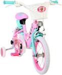 E & L Cycles Bicicletă pentru copii cu roți ajutătoare E&L cycles - Paw Patrol, 14'', roz (20575-FW14)