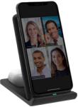 UNIQ Vertex Duo Slim Foldable Dual Wireless Charger 15W - двойна поставка (пад) за безжично захранване за Qi съвместими устройства и Apple Airpods (черен)