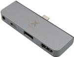 A-Solar Xtorm XC204 USB-C Hub 4-in-1 4K HDMI, USB-C, USB-A & 3.5 mm - мултифункционален хъб за свързване на допълнителна периферия за MacBook и устройства с USB-C (тъмносив)