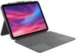 Logitech Combo Touch UK - безжична клавиатура с тракпад и отделящ се кейс с поставка за iPad 10 (2022) (сив)