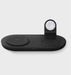 UNIQ Aereo Mag 3-in-1 Wireless Charger 15W - тройна поставка (пад) за безжично зареждане за iPhone с Magsafe, Apple Watch, AirPods Pro и Qi съвместими мобилни устройства (черен)