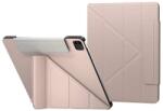 SwitchEasy Origami Case - полиуретанов кейс и поставка за iPad Pro 12.9 M1 (2021), iPad Pro 12.9 (2020), iPad Pro 12.9 (2018) (розов)
