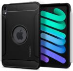 Spigen Rugged Armor Case - удароустойчив силиконов (TPU) калъф за iPad mini 6 (2021) (черен)
