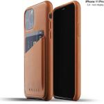Mujjo Leather Wallet Case - кожен (естествена кожа) кейс с джоб за кредитна карта за iPhone 11 Pro (кафяв)