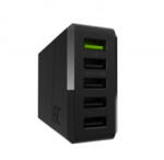 Green Cell 52W Power Source - захранване за ел. мрежа с 1 x Ultra Charge Fast Charging изход и 4 x Smart USB изхода за мобилни телефони и таблети (черен)