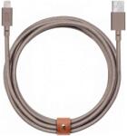 Native Union Belt Cable XL Lightning - здрав плетен кабел за устройства с Lightning порт (кафяв) (300 см)