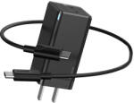 Baseus GaN Mini Quick Charger 45W (CCGAN-U01) - захранване за ел. мрежа с USB и USB-C изходи с технология за бързо зареждане и USB-C към USB-C кабел (черен)