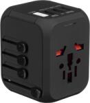 Kanex GoPower International USB-C Travel Adapter - адаптер за ел. мрежа с преходници за цял свят и 3 USB и USB-C изхода (черен)