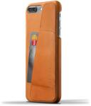 Mujjo Leather Wallet Case - кожен (естествена кожа) кейс с джоб за кредитна карта за iPhone 8 Plus, iPhone 7 Plus (кафяв)