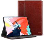 ESR Premium Intelligent Leather Case - кожен калъф и поставка за iPad Pro 11 (2018) (кафяв)