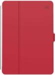 Speck Balance Folio Case - текстилен калъф и поставка за iPad 8 (2020), iPad 7 (2019) (червен-прозрачен)