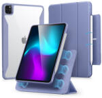 ESR Rebound Hybrid Case 360 - полиуретанов калъф с отделящ се кейс и поставка за iPad Air 13 (2024), iPad Pro 12.9 M2 (2022), iPad Pro 12.9 M1 (2021), iPad Pro 12.9 (2020) (лилав-прозрачен)