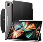 ESR Ascend Trifold Case - полиуретанов калъф с поставка и отделение за Apple Pencil 2 за iPad Pro 12.9 M1 (2021) (черен)