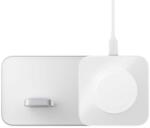 Nomad Base One Max MagSafe Qi Charger 15W - поставка (пад) за безжично зареждане за iPhone с Magsafe и Apple Watch (сребрист)