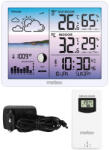 Meteo Időjárás állomás, METEO SP107, fehér, vezeték nélküli, színes kijelző, külső érzékelő, 60 m hatótáv, hőmérséklet, páratartalom, légnyomás, előrejelzés (TF3412)