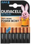Duracell OPTIMUM tartós elem AAA, alkáli, 8db/csomag DL2016 (DL2016)