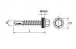 ESSVE Self drill impax with epdm #3 . 5mm galvanized 4.8*19mm