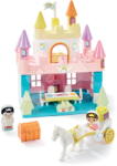 Ecoiffier Építőjáték Szivárványkastély Rainbow Castel Abrick Écoiffier hintóval és 2 figurával 18 hó-tól (ECO2974)