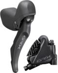 Shimano GRX BR-RX820 és ST-RX820 gravel fék-váltókar és hidraulikus tárcsafék szett, csak jobb (hátsó), 170 cm, 12s, fekete, OEM kiszerelés
