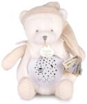 DOUDOU Collection Anniversaire ursuleț de pluș cu proiector de pluș alb (14D7FB)