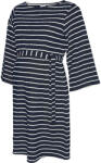 Mamalicious Rochie gravide cu mânecă 3/4, dungi albe bleumarin dungi albastru marin (14C4EE)